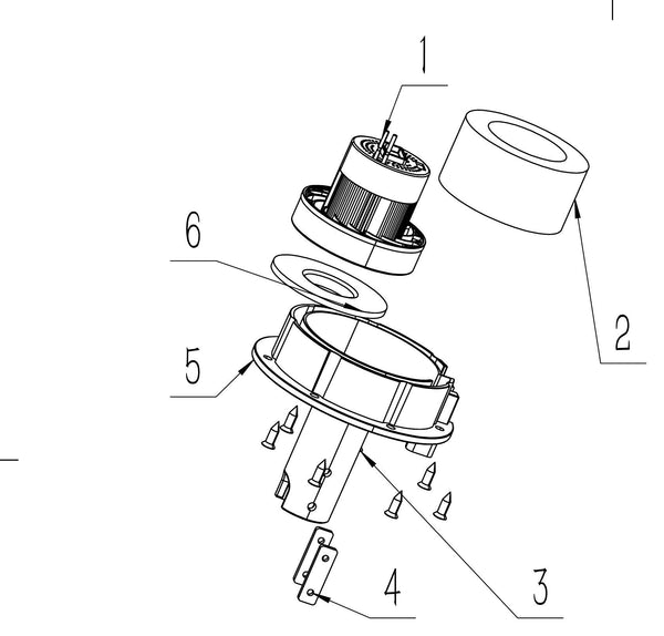 IZY-MOP-W &mdash; Vacuum Motor Assembly