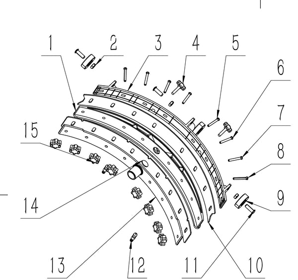 IZY-MOP-W &mdash; Suction Rake (Squeegee) Assembly